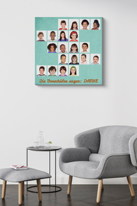 Fotocollage „Vorschüler sagen Danke“ als Abschiedsgeschenk Kindergarten Fotocollage „Vorschüler sagen Danke“ als Abschiedsgeschenk Kindergarten
