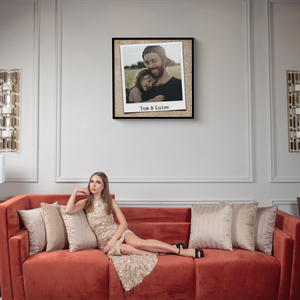 Eigenes Fotoposter im Polaroidstil mit Text selbst gestalten