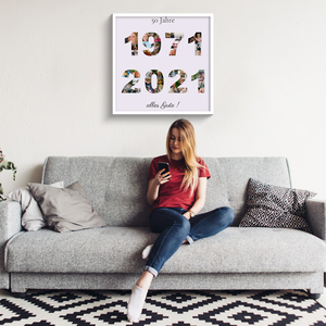 Individuelle Fotogeschenke – Collage mit Jahreszahlen Individuelle Fotogeschenke – Collage mit Jahreszahlen