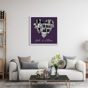 Fotocollage in Herzform auf Leinwand – jetzt selbst gestalten Fotocollage in Herzform auf Leinwand – jetzt selbst gestalten