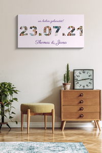 Fotocollage „Hochzeitsdatum“ – personalisiertes Geschenk zur Hochzeit Fotocollage „Hochzeitsdatum“ – personalisiertes Geschenk zur Hochzeit