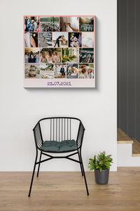 Postercollage zur Hochzeit mit Hochzeitsdatum personalisierbar Postercollage zur Hochzeit mit Hochzeitsdatum personalisierbar
