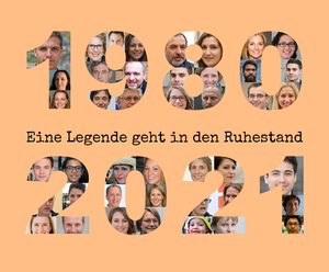 Geschenk zum Ruhestand - Personalisierte Fotocollage mit Jahreszahlen