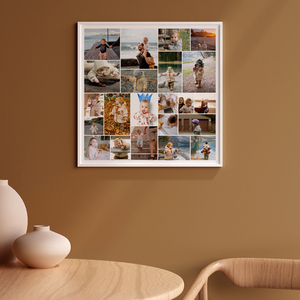 Fotocollage „Familie“ mit 22 Bildern – quadratisches Poster 50x50cm Fotocollage „Familie“ mit 22 Bildern – quadratisches Poster 50x50cm