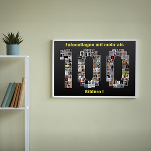 Fotocollage als Zahl erstellen - Viele Bilder, gedruckt als Poster, Leinwand, Acryl oder Dibond Fotocollage als Zahl erstellen - Viele Bilder, gedruckt als Poster, Leinwand, Acryl oder Dibond