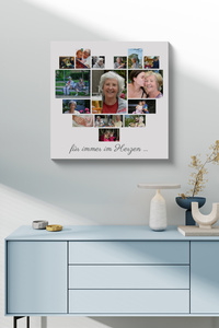 Fotocollage mit Bildern als Herz zur Erinnerung Fotocollage mit Bildern als Herz zur Erinnerung