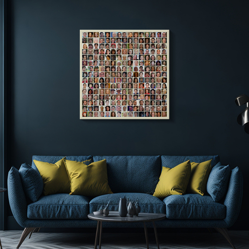 Fotocollage mit mehr als 220 Bildern erstellen. Raster-Vorlage mit bis zu 15x15 Fotos individuell gestalten. Druck oder Download bestellen.