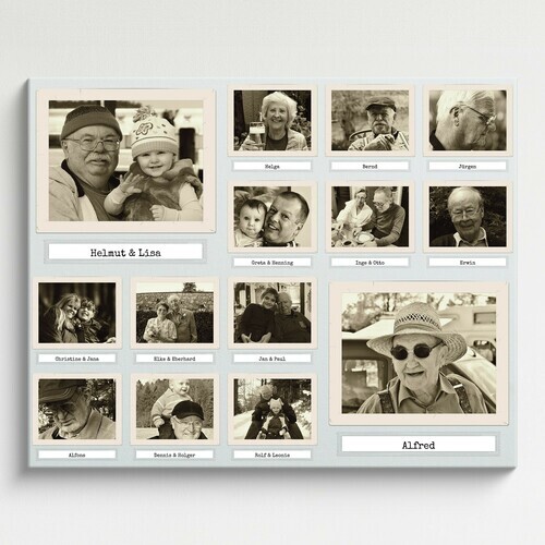 Fotocollage im Sepia Retrostil mit alten Fotos