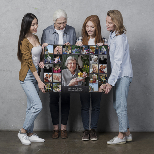 Fotocollage „Trauercollage“ – mit 24 quadratischen Bildern