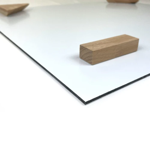 Fotocollage auf Alu-Dibond: Detail der Rückseite