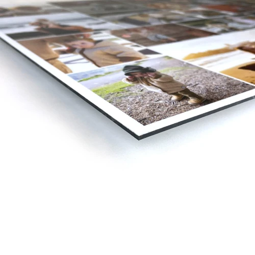 Fotocollage auf Alu-Dibond: Wand